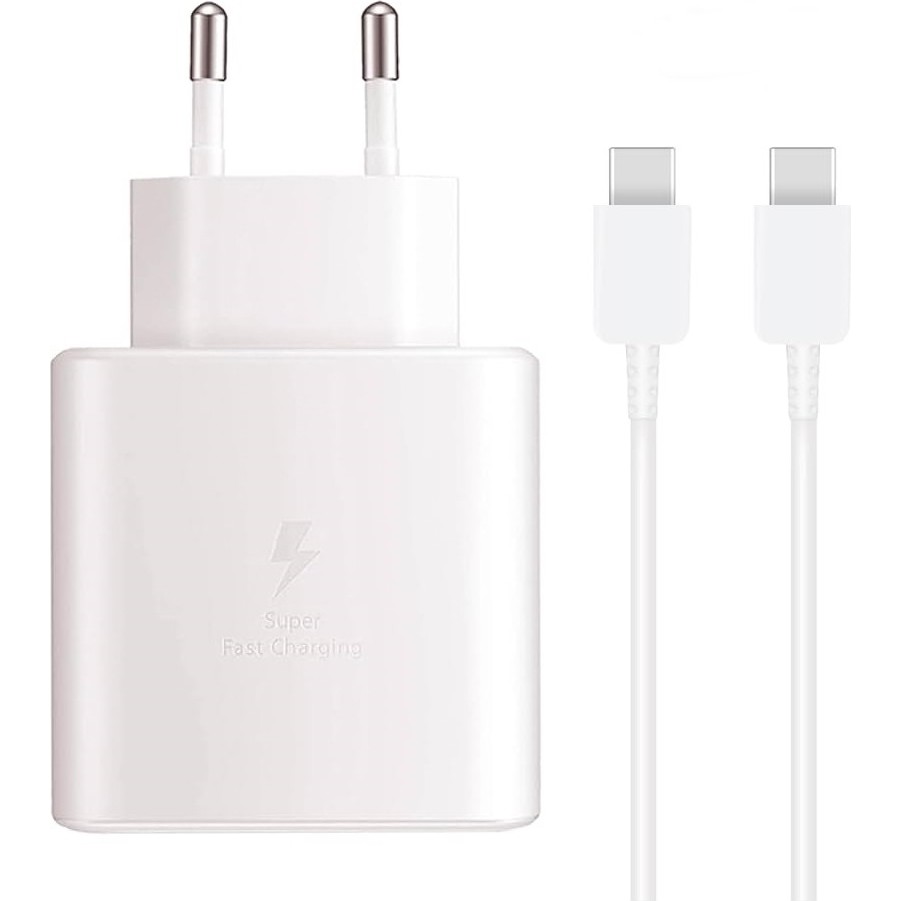 Azentech Samsung EP-TA845 45W Hızlı Şarj Cihazı Adaptör Kafası Beyaz Type-C Kablo ile Süper Hızlı Şarj Cep Telefonu Şarj Cihazı Fiyatı