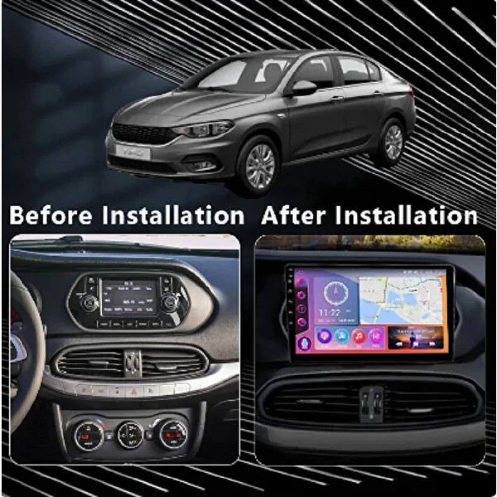 Azertaş Oto Aksesuar Fiat Egea 2015-2020 Android Multimedya 2+32 GB 9' IPS Ekran Carplay Mirrorlink Araca Özel Oem Oto Teypleri Fiyatı