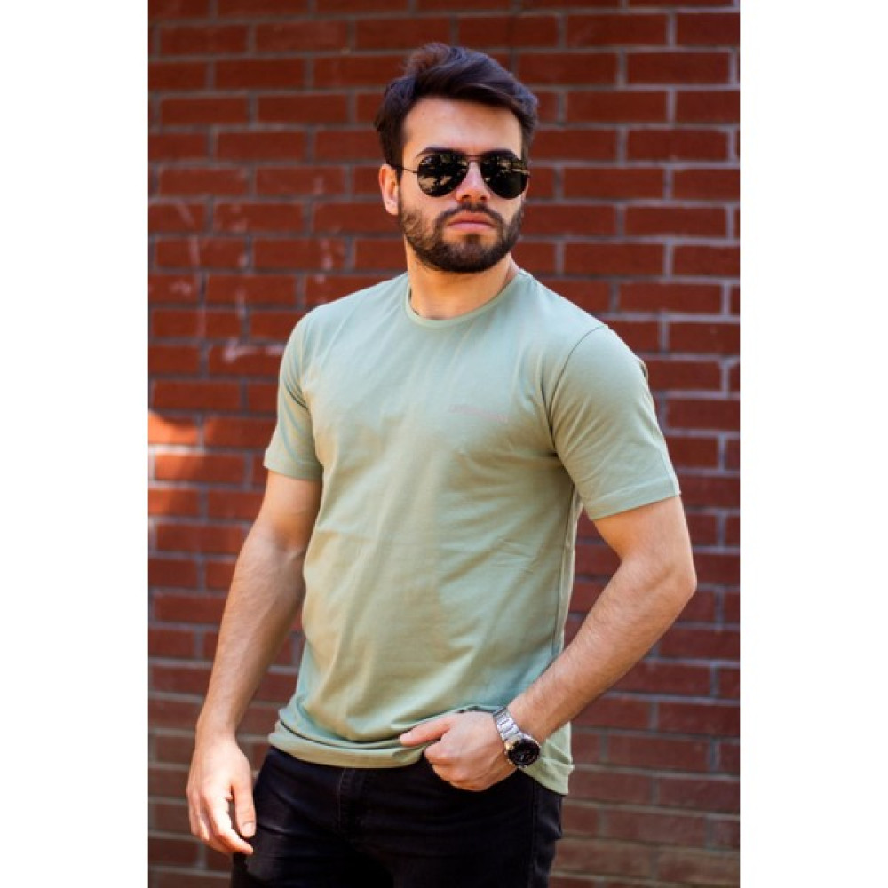 Azıcık Akıllı Erkek Açık Yeşil Les Benjamins Baskılı Pamuk Rahat Oversize T-Shirt 23ETSH0LES Erkek T-shirt Fiyatı