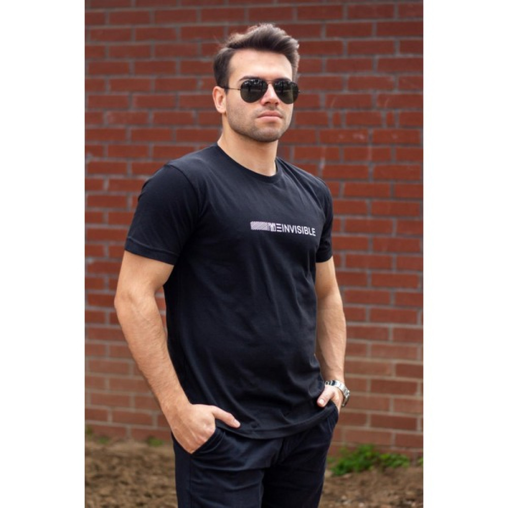Azıcık Akıllı Erkek Siyah Invisible Yazı Baskılı Basic Kısa Kollu Bisiklet Yaka Tişört 20ETSHYUNZ Erkek T-shirt Fiyatı