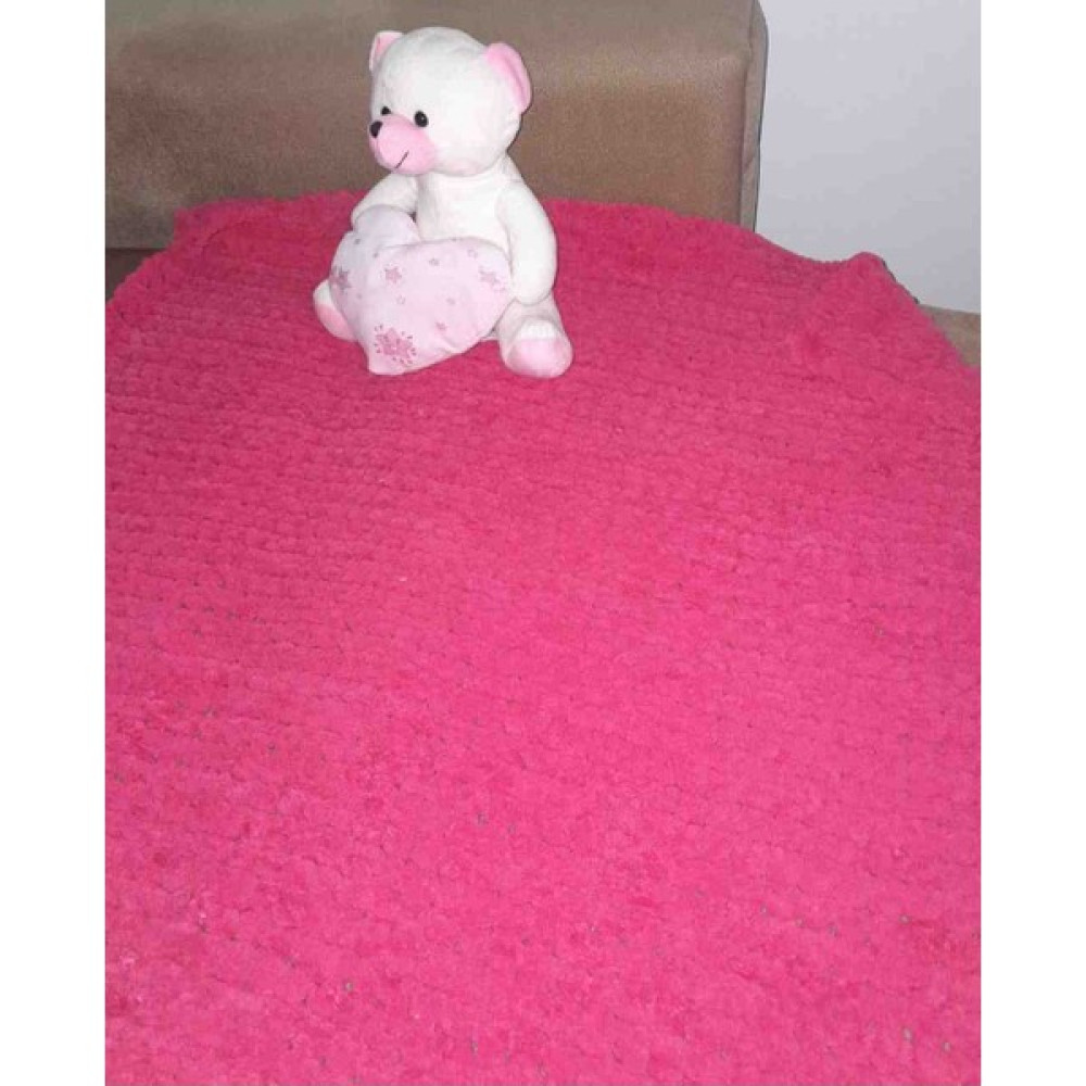 Aziza Pufy Bebek battaniyesi - Fuşya - 100 x 100 cm Battaniye Fiyatı