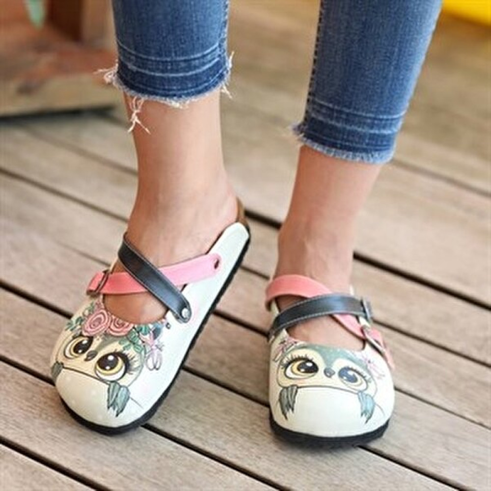 Azizsahinshoes 5402 Baykuşlu Çapraz Sabo Terlik Kadın Terlikleri ve Sandaletleri Fiyatı