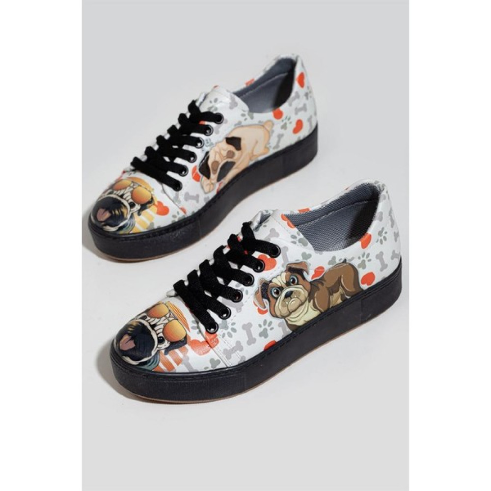 Azizsahinshoes 6274 Köpek Desen Sneakers Spor Ayakkabı Fiyatı