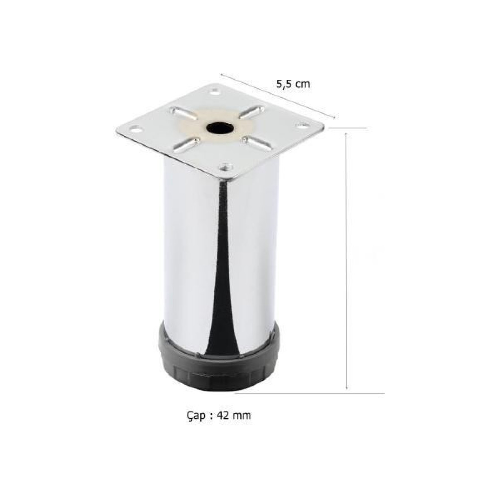Azm Hırdavat Metal Ayak Krom 42 mm 6 cm Nalburiye & Hırdavat Fiyatı