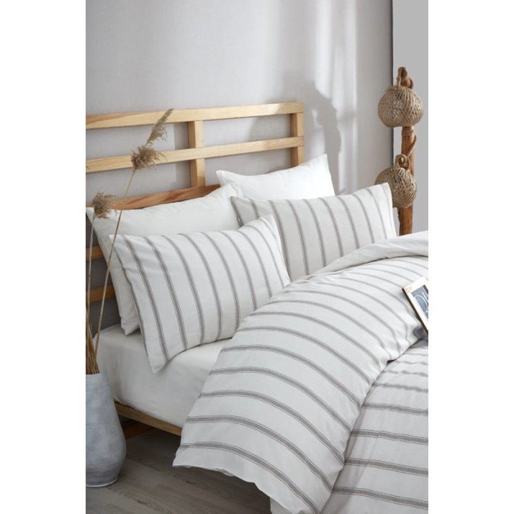 Aztex Çift Kişilik Nevresim Takımı Organik Örgü (Çarşafsız) - Bej - Kahve - 200 x 220 cm Nevresim Takımı Fiyatı