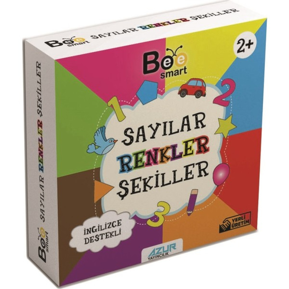 Azur Yayıncılık Bee Smart Zeka Kartları Sayılar - Renkler - Şekiller Bebek Oyuncakları Fiyatı