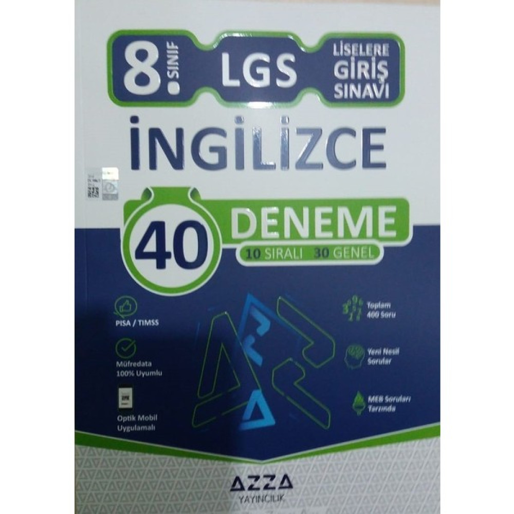 Azza Lgs İngilizce 20 Li Deneme Ders Sınav Kitapları Fiyatı