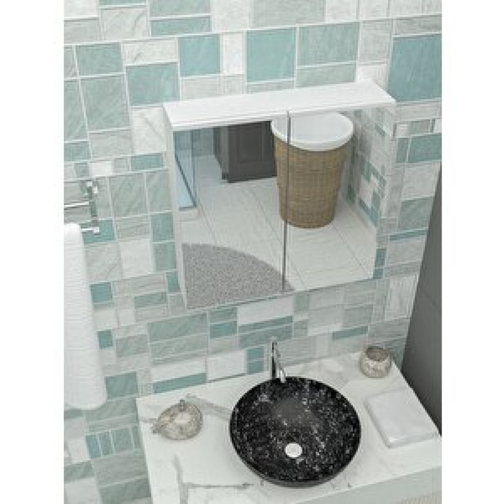 Azzuri Furnıture Azzuri̇ Furniture Lavabo Üstü Aynalı 2 Kapaklı Banyo Dolabı Azr-6015 Banyo Dolabı / Mobilyası Fiyatı
