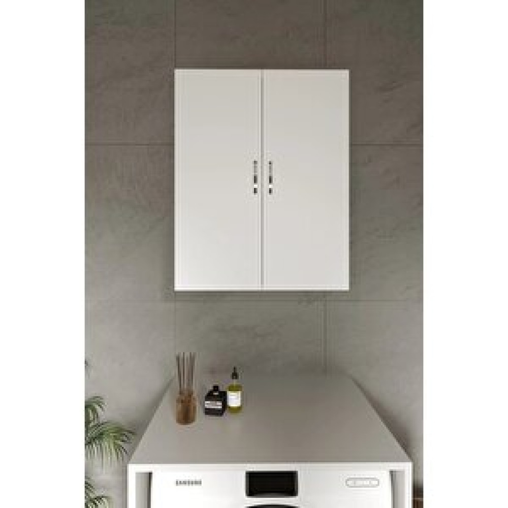 Azzuri Furnıture Azzuri̇ Home Çamaşır Makinesi Üstü Dolap Banyo Asma Havlu Dolabı Deterjan Dolabı Azr-1022 Banyo Dolabı / Mobilyası Fiyatı