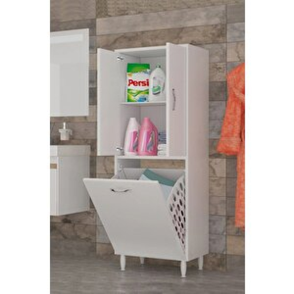 Azzuri Furnıture Azzuri̇ Kopya - Home Infinity Kirli Çamaşır Sepetli Banyo Kiler Oyuncak Çok Amaçlı Dolap Azr-10-11 Banyo Dolabı / Mobilyası Fiyatı