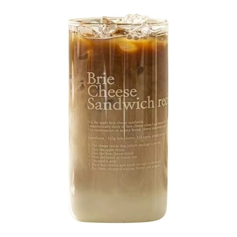 B 350ML 350ML-400ML Cam Bardak Kore Tarzı Ingilizce Mektup Cam Kupa Isıya Dayanıklı Cam Şeffaf Su Şişesi Çay Bardağı Kahve Kupa Mutfak Aksesuarı (Y... Fincan / Bardak / Kahve Takımı Fiyatı