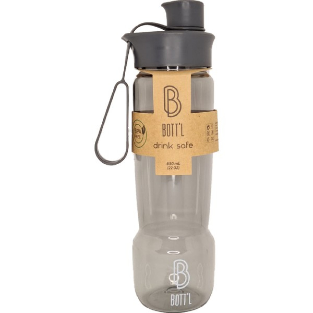 B Bott'l Tritan Kırılmaz Matara Kırılmaz Suluk 650ML Gri Drop - 1 Adet Suluk Fiyatı