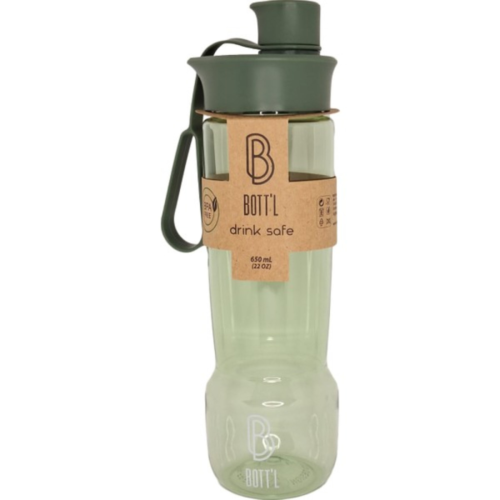 B Bott'l Tritan Kırılmaz Matara Kırılmaz Suluk 650ML Yeşil Drop - 1 Adet Suluk Fiyatı