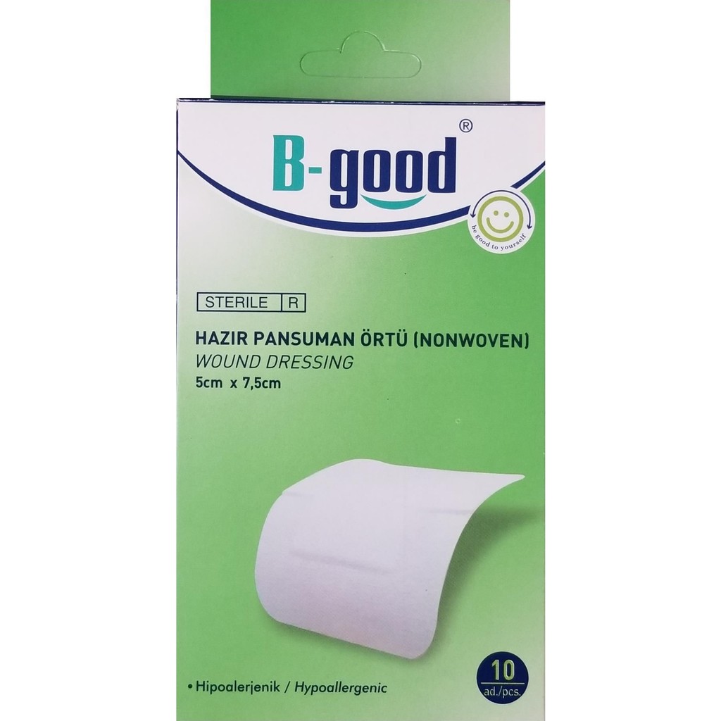 B-Good Hazır Pansuman Örtü 5X7.5cm 10lu Nonwoven Yara Örtüsü Diğer Fiyatı