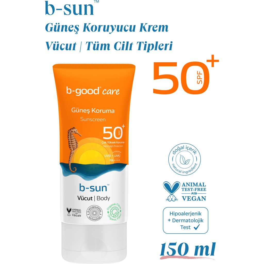 B-Good Yetişkin Güneş Kremi Spf 50+ Vücut Için 150 Ml Diğer Fiyatı