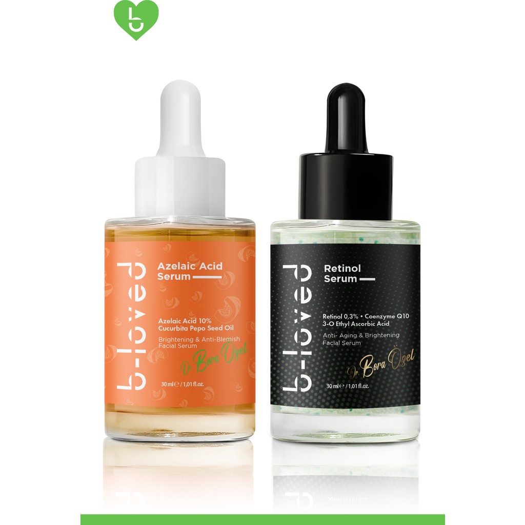 B-Loved 2'li Cilt Bakım Seti Retinol % 0.3 A Vitamini, Leke Karşıtı %10 Azelaik Asit Serumu Diğer Fiyatı