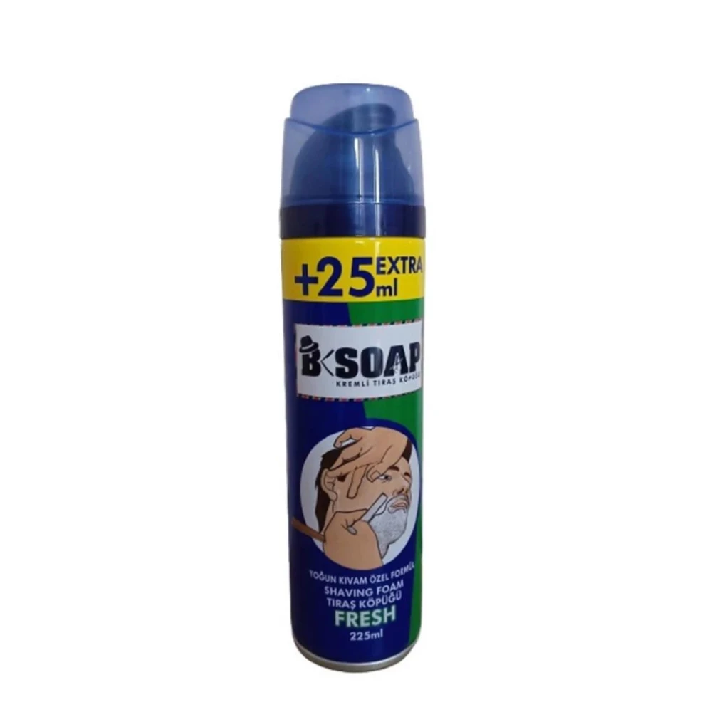 B Soap Kremli Tiras Kopugu Fresh 225Ml Tıraş Jelleri / Köpükleri / Kremleri Fiyatı