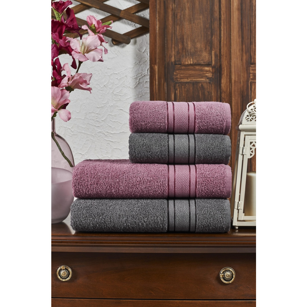 B2B Plus Banyo Havlu Seti Hamam Takımı 4lü Banyo Havlusu Fiyatı