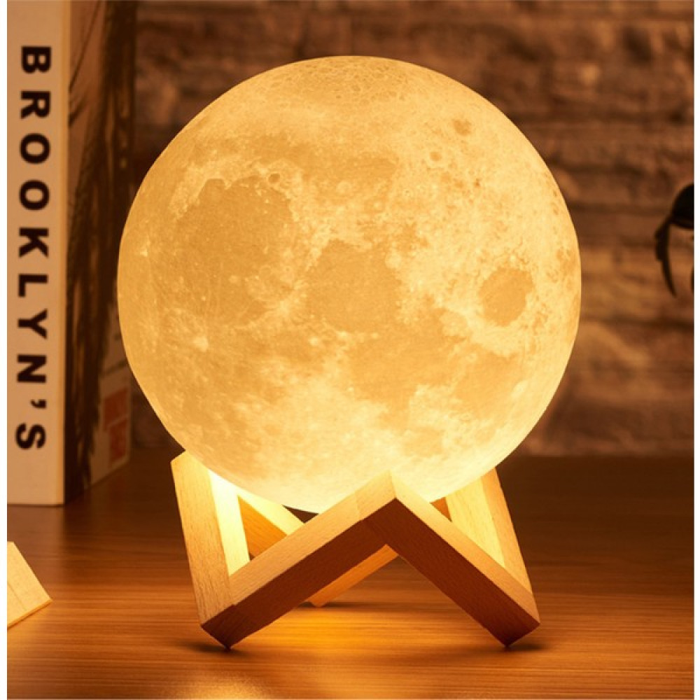 Ba Home 3D Ahşap Standallı Ay Gece Lambası Dekoratifküre LED - Açık Sarı Gece Lambası Fiyatı