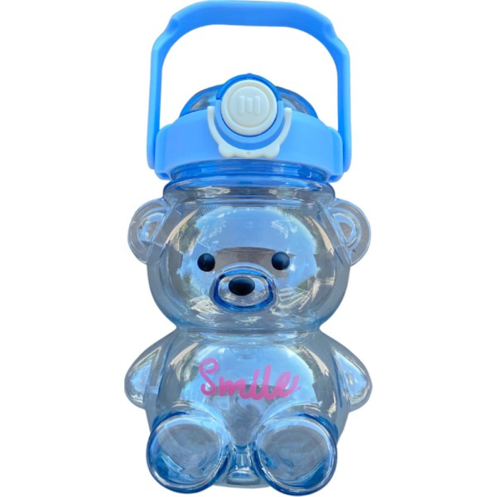 Ba Home Smile Ayıcıklı Şeffaf Renkli 800 ml Matara Su Şişesi - Şeffaf - Mavi Suluk Fiyatı