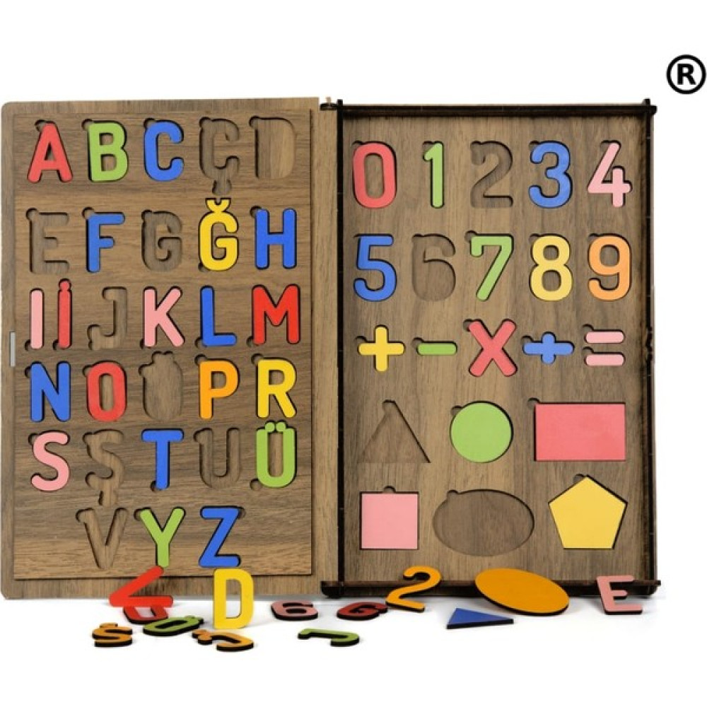 Ba Sanat Dünyası ahşap Eğitici Oyuncak Canım Kızıma (Harfler-Rakamlar-Geometrik Şekiller-Işlemler) Eğitici Oyuncak Fiyatı