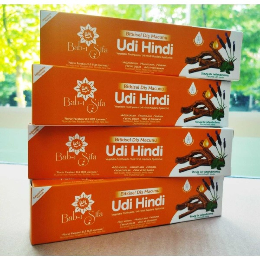 Bab-I Şifa Diş Macunu Gimdes Sertifikalı 4,lü Set Udi Hindi (140GR*4 Adet) Diş Macunları Fiyatı