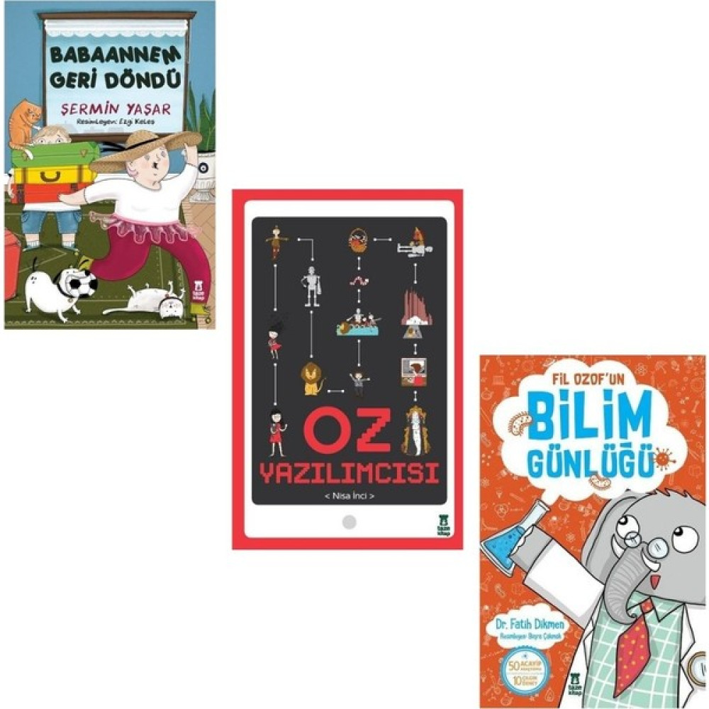 Babaannem Geri Döndü - Oz Yazılımcısı - Fil Ozof'un Bilim Günlüğü 3 Kitap Set Çocuk Roman Fiyatı