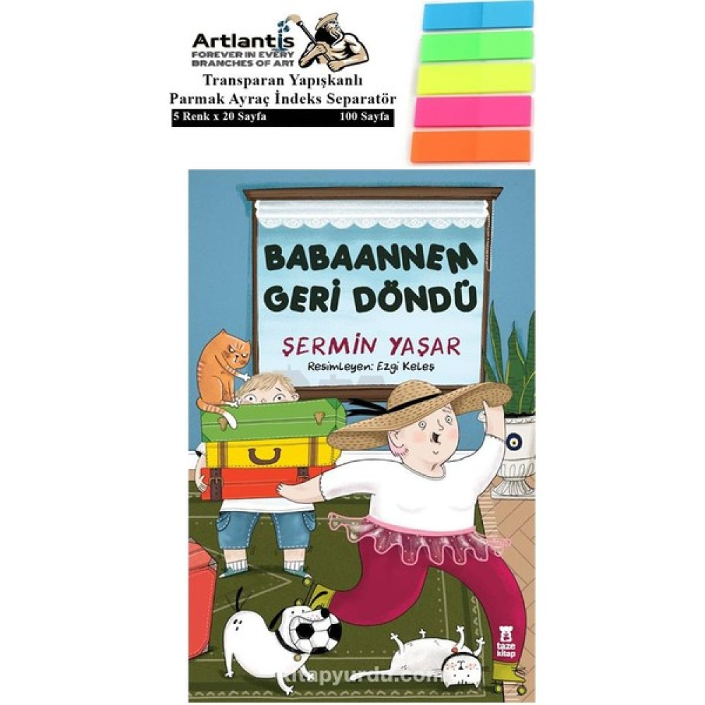 Babaannem Geri Döndü Şermin Yaşar 160 Sayfa Karton Kapak 1 Adet Fosforlu Transparan Kitap Ayraç - Şermin Yaşar - Standart Çocuk Masal Fiyatı