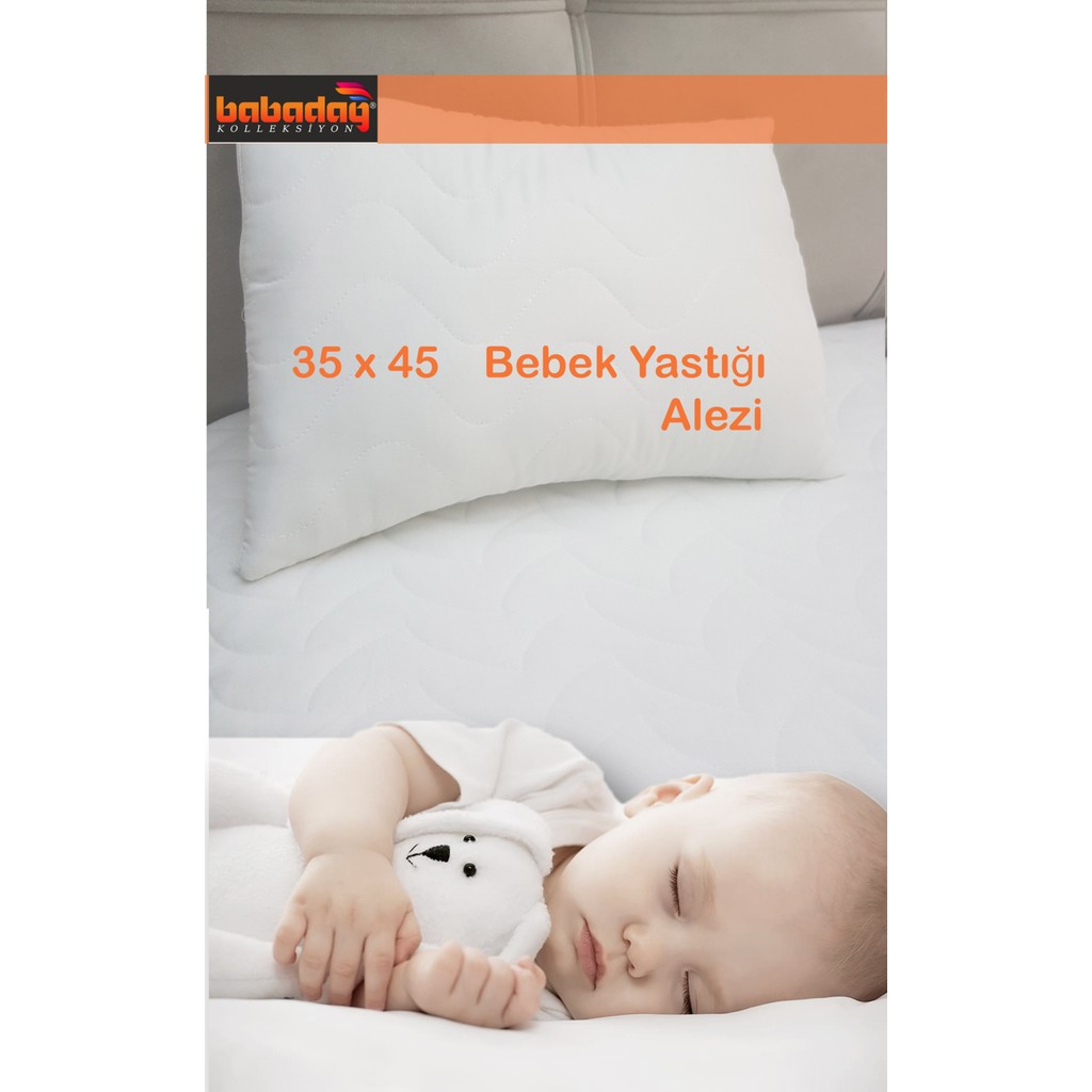 Babadağ Koleksiyon Yastık Alezi Bebek Yastığı Için 35X45 cm Kapitoneli Fermuarlı - 35 x 45 cm - Beyaz Yastık Kılıfı Fiyatı