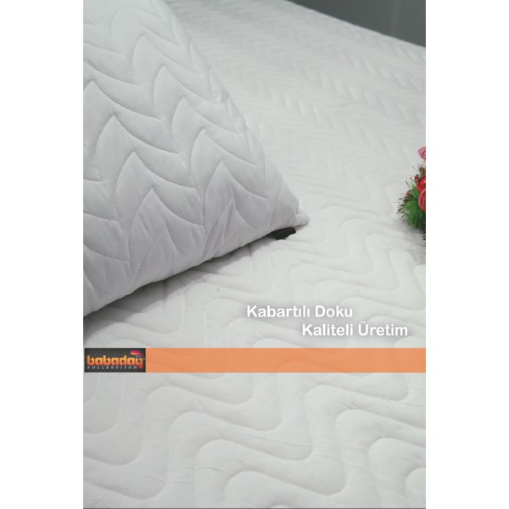 Babadağ Koleksiyon Yatak Alezi Kapitoneli Fitted (Tam Sarar) 150X200 180GR/M2 Elyaf, Pamuk-Polyester - Beyaz - 150 x 200 cm Alez / Yatak Koruyucu Fiyatı
