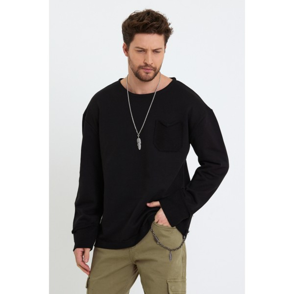 BABBOSS 3 Iplik Oversize Püskül Manşet Bohem Sweat Erkek Sweatshirt Fiyatı