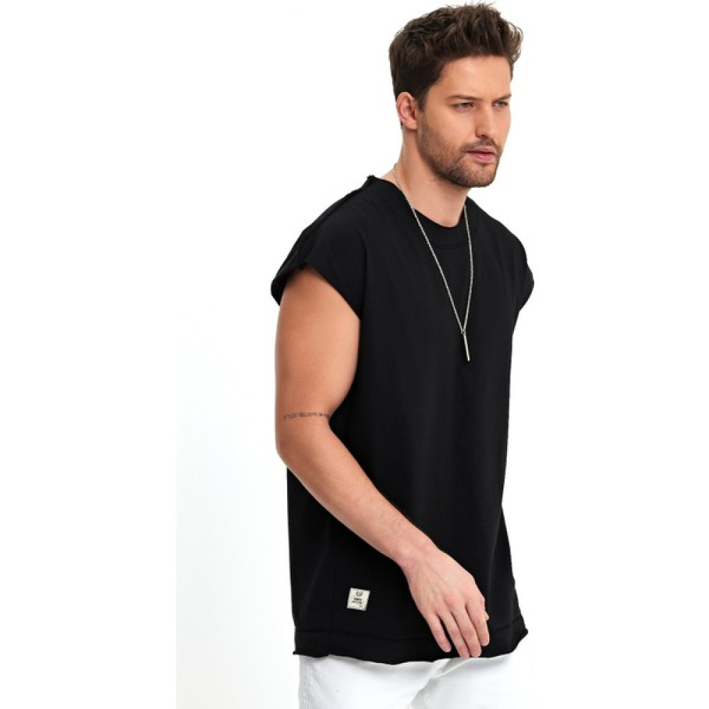 BABBOSS Yaka Detaylı Düşük Omuz Sıfır Kol Tişört Erkek T-shirt Fiyatı