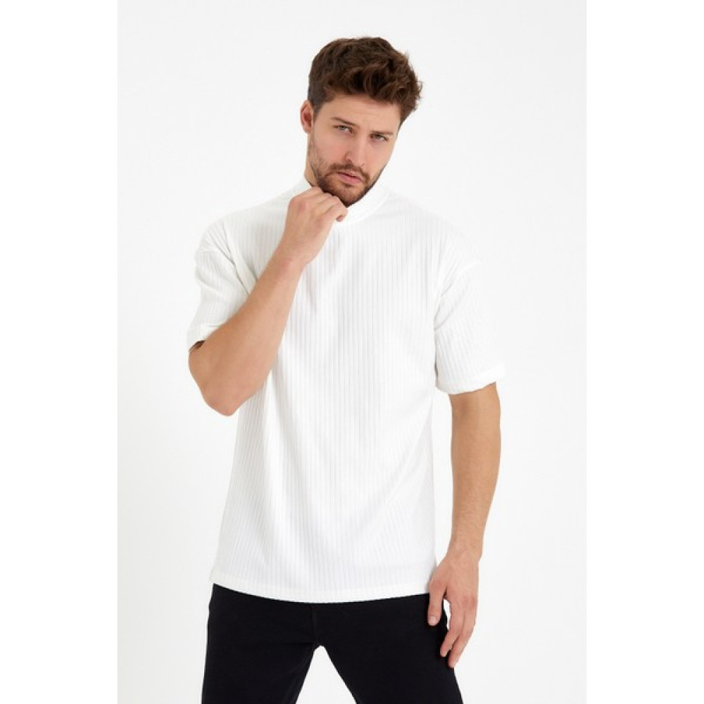 BABBOSS Yarım Boğazlı Rahat Kesim T-Shirt Erkek T-shirt Fiyatı