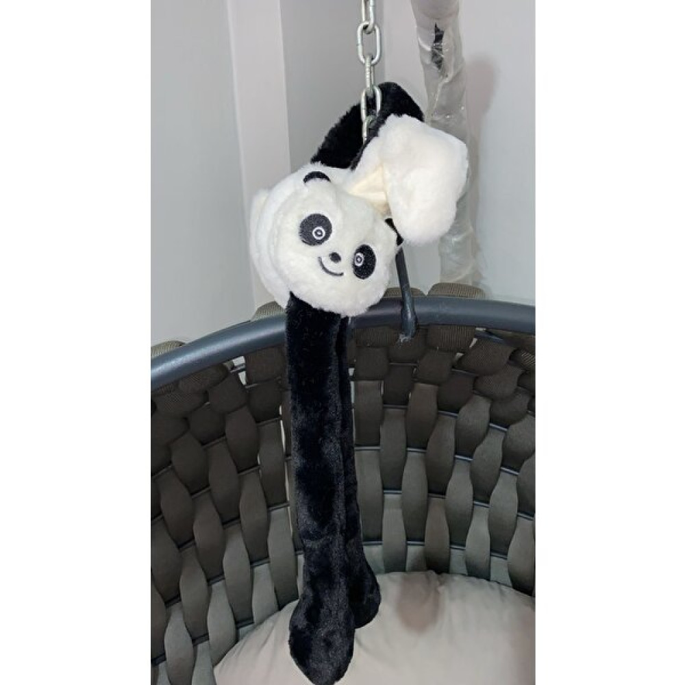 Babby Mommy Peluş Hareketli Oynar Kulaklı Çocuk Kulak Isıtıcı Koruyucu Panda Kulaklık - Siyah Kadın Kulaklığı Fiyatı