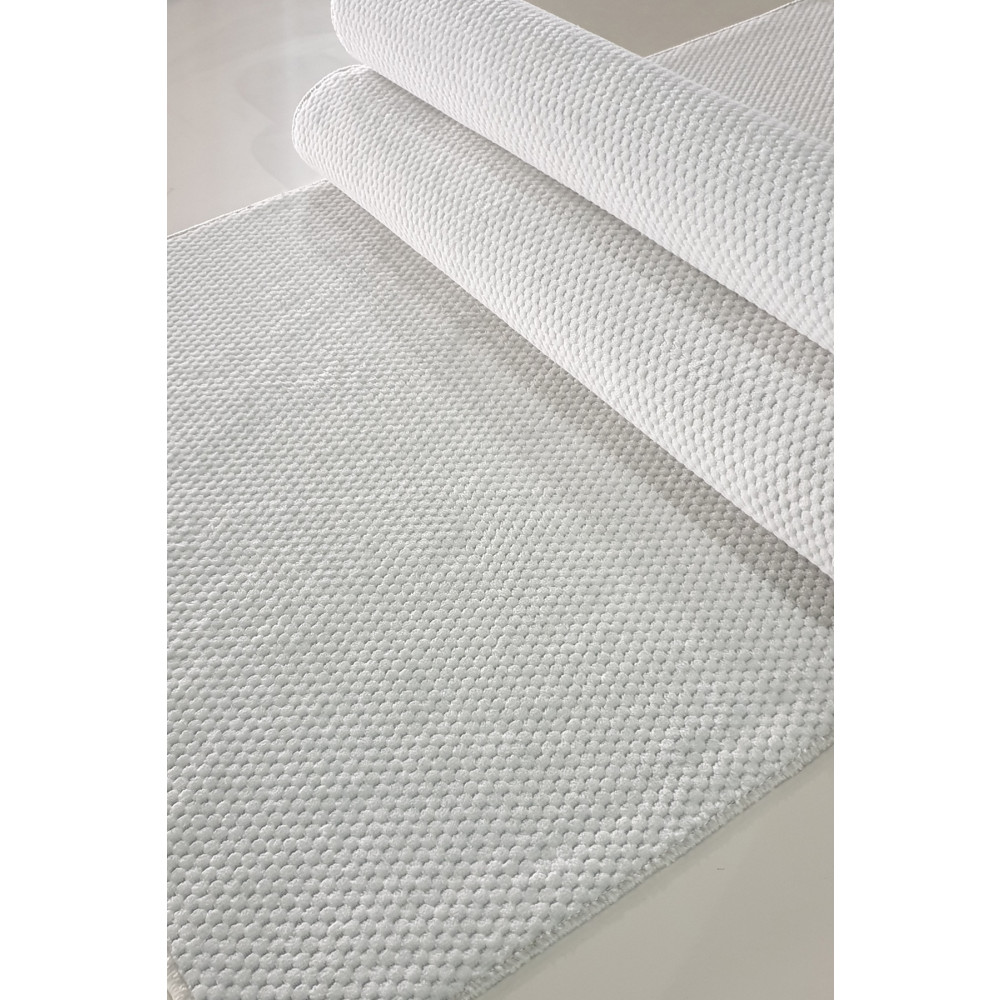 Babil Home Kaymaz Tabanlı Kesme Kabartmalı Salon Koridor Mutfak Hali Beyaz Yolluk Vzr 7004 Beyaz 80 x 640 Beden Yolluk Fiyatı