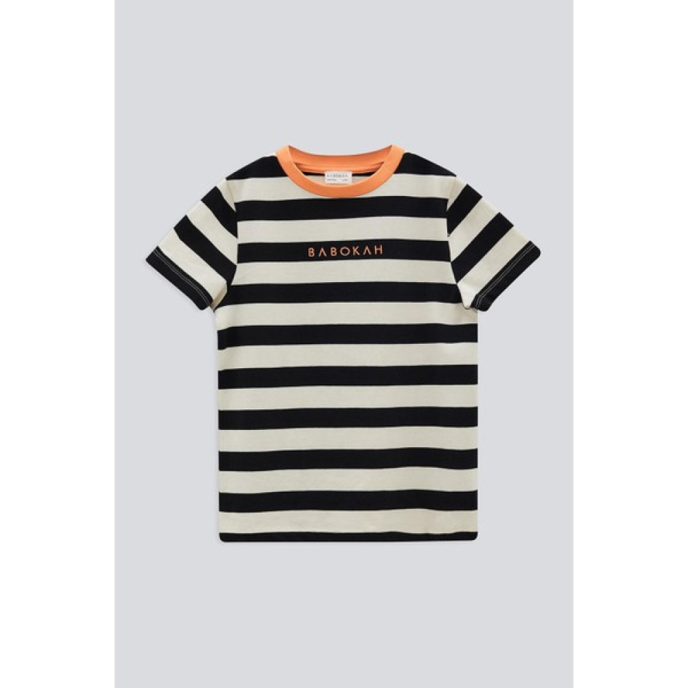 Babokah (Kids Boy) Çizgili Basıc Kısa Kol T-Shırt Erkek Çocuk T-shirt Fiyatı