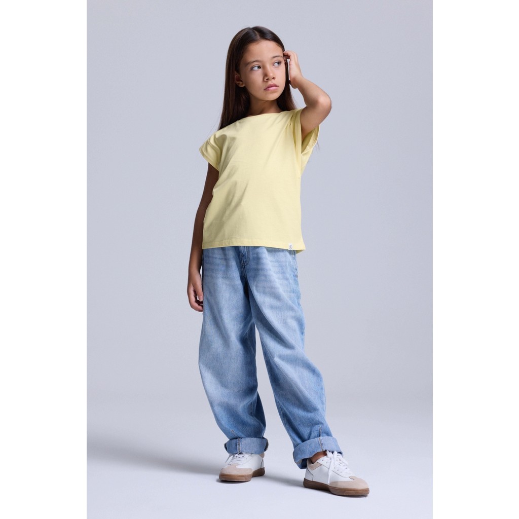 Babokah (Kids Girl) Kısa Kol Boxy Organik Pamuk Tshirt Kız Çocuk T-shirt Fiyatı