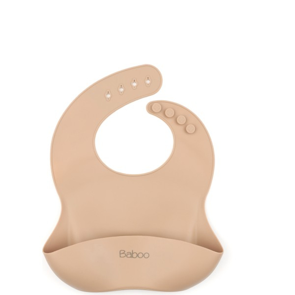 Baboo Silikon Mama Önlüğü - Bej - Standart - Somon Mama Önlüğü Fiyatı