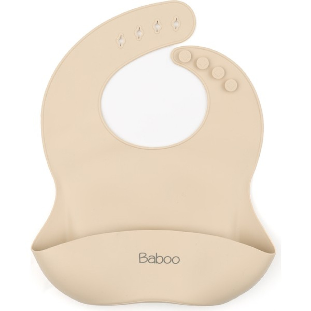Baboo Silikon Mama Önlüğü - Krem Rengi - Standart Mama Önlüğü Fiyatı