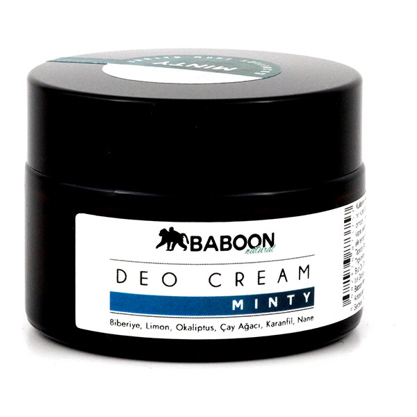 Baboon Doğal Deo Krem – Nane ve Okaliptus Kokulu Unisex Deodorant, 30 ml, Ter Kokusuna Karşı 24 Saat Etkili Koruma - 30 ml Deodorantlar Fiyatı