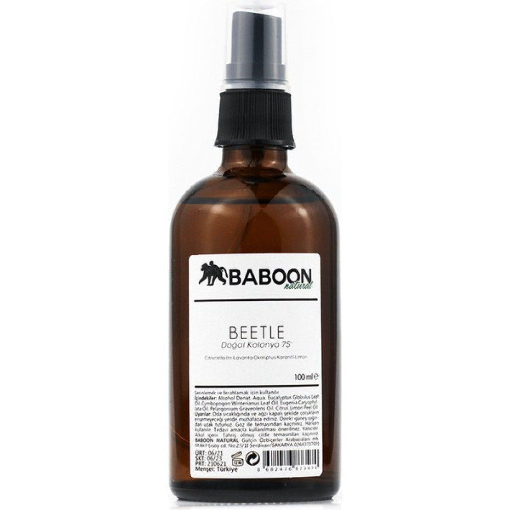 Baboon Natural Baboon Beetle Doğal Kolonya - 100 ml Oto Boyaları Fiyatı