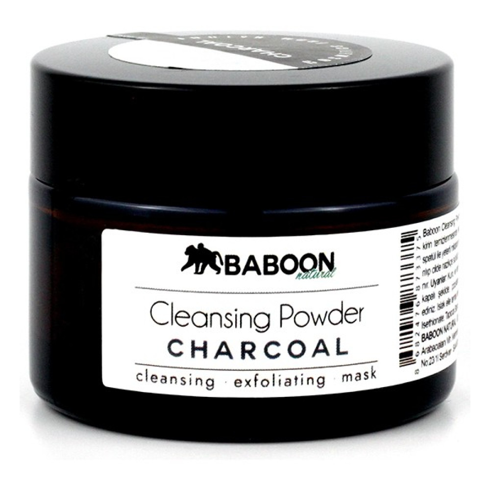 Baboon Natural Baboon Cleansing Powder - Activated Charcoal | Aktif Kömürlü Yüz Temizleme Tozu Oto Boyaları Fiyatı