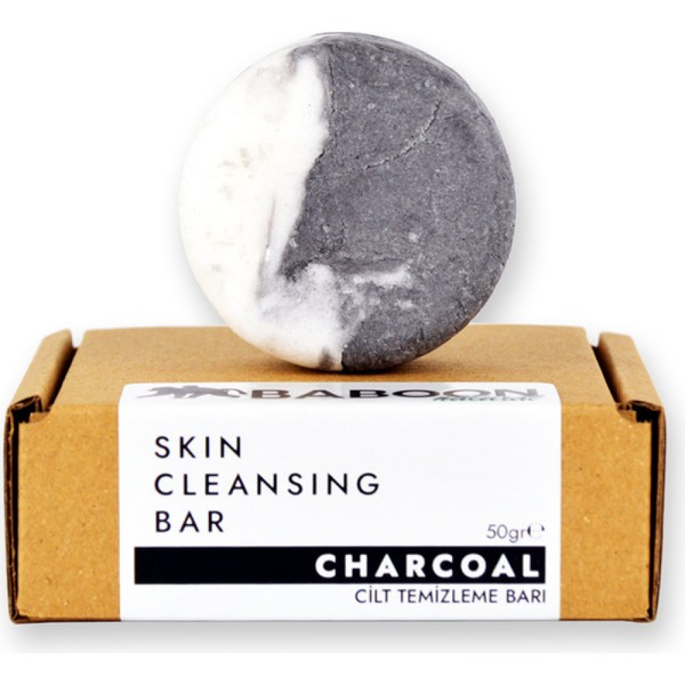 Baboon Natural Cilt Temizleme Barı - Kömür & Salisilik Asit 50 gr Cilt Temizleme ve Peeling Fiyatı