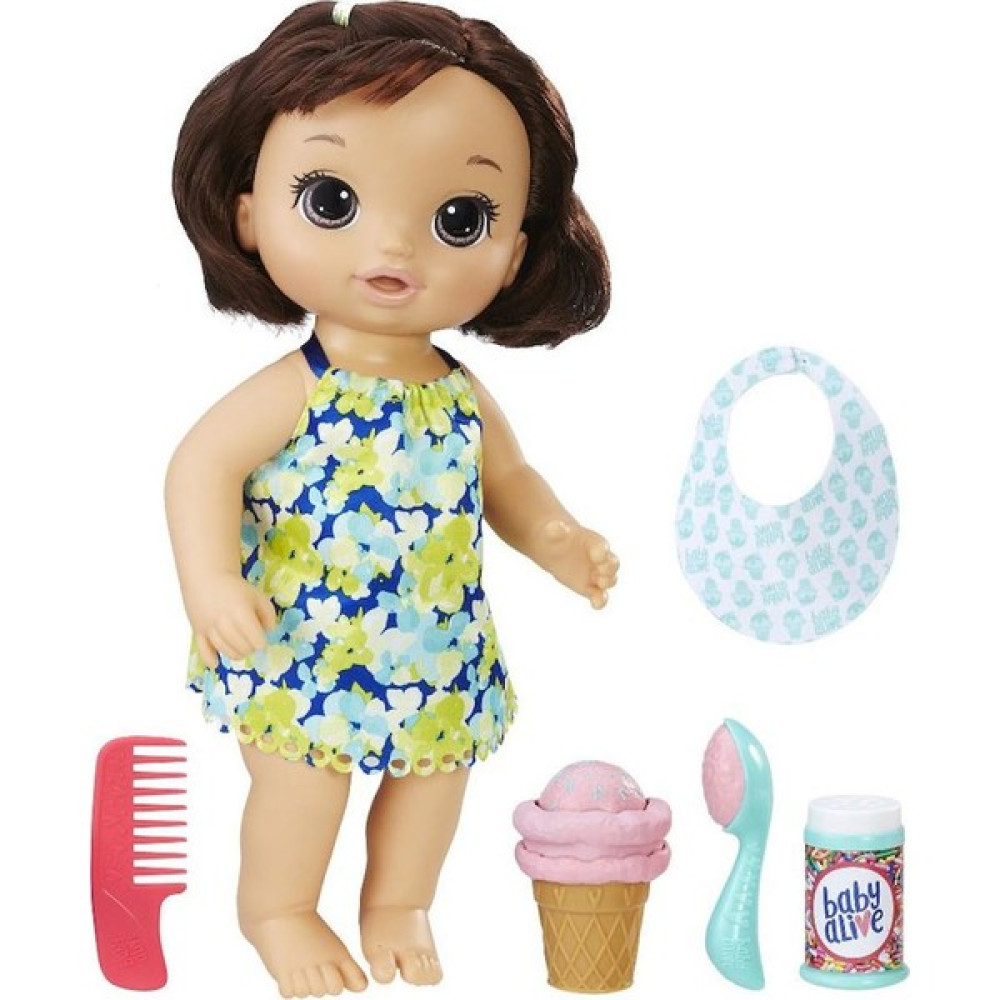 Baby Alive Bebeğimle Dondurma Zamanı Kumral C1089 Bebek Oyuncakları Fiyatı