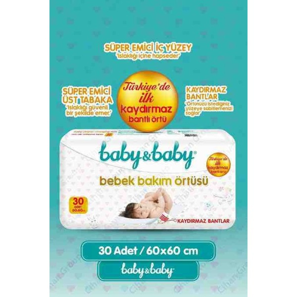 Baby Baby Bebek Bakım Örtüsü 60X60 cm 30 Adet Bebek Alt Açma Minderi Fiyatı