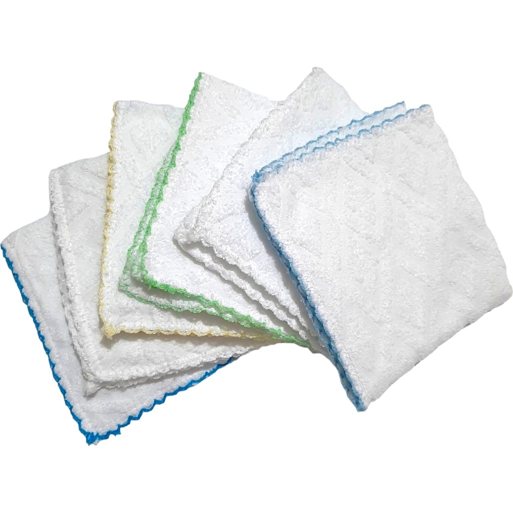 Baby Bakkal 6 Adet Bebek Ter Havlusu 20X20CM - Mavi - Standart El / Yüz Havlusu Fiyatı