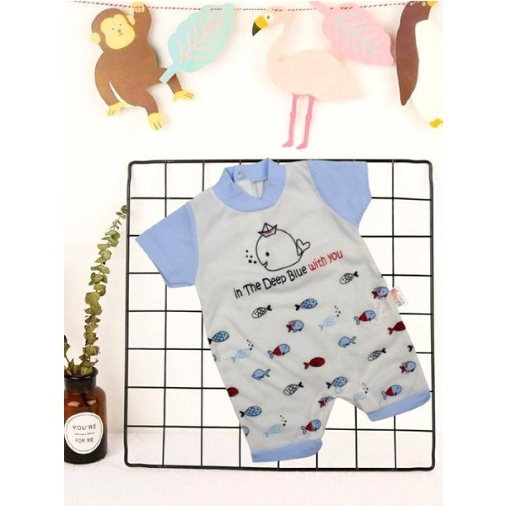 Baby Bonta Babybonta Bebek Tulum Balık Desenli 3-9 Ay Bebek Tulumu Fiyatı