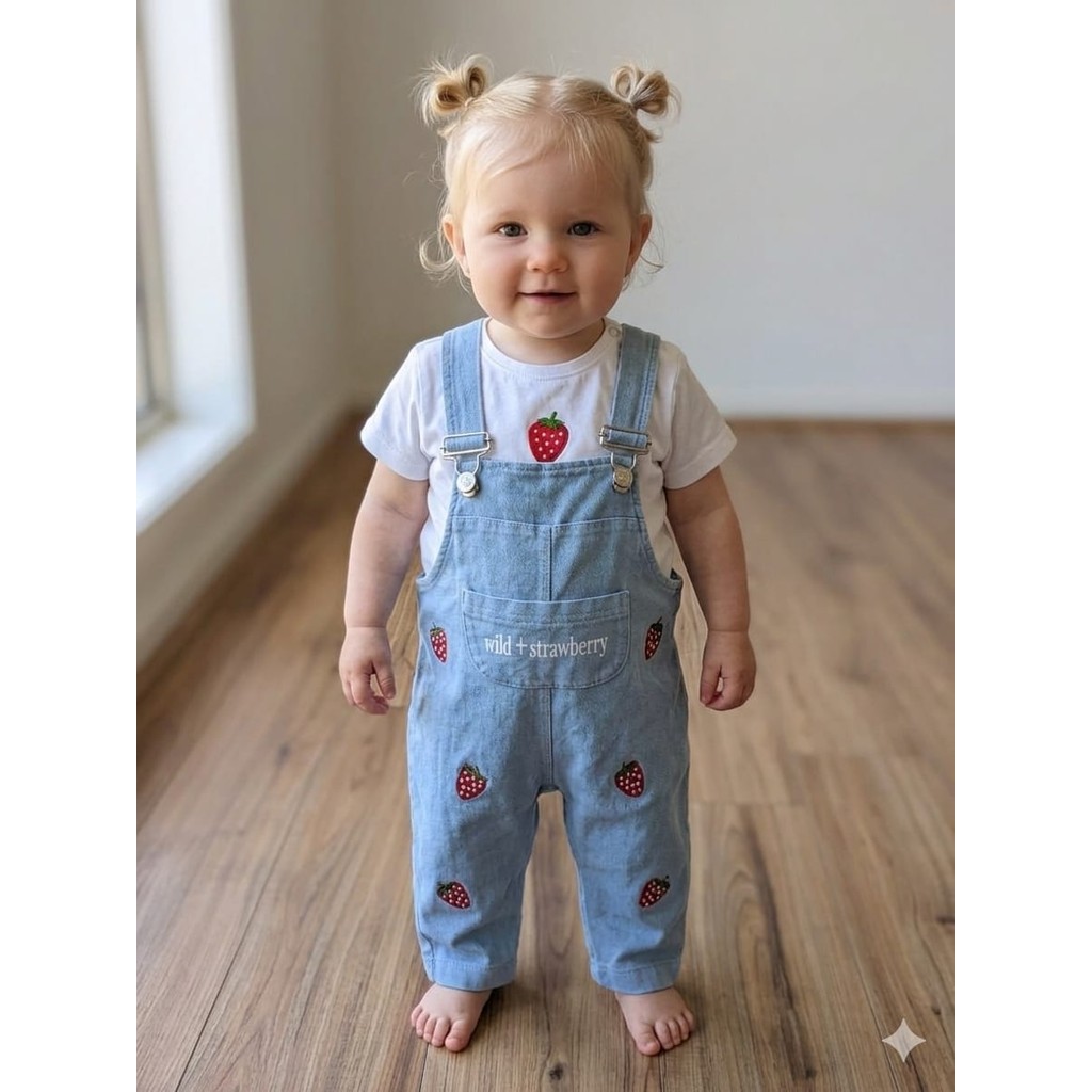Baby Buu Laura Baby Kız Bebek Çocuk Çilek Desenli Tulum Giyim & İç Giyim Fiyatı