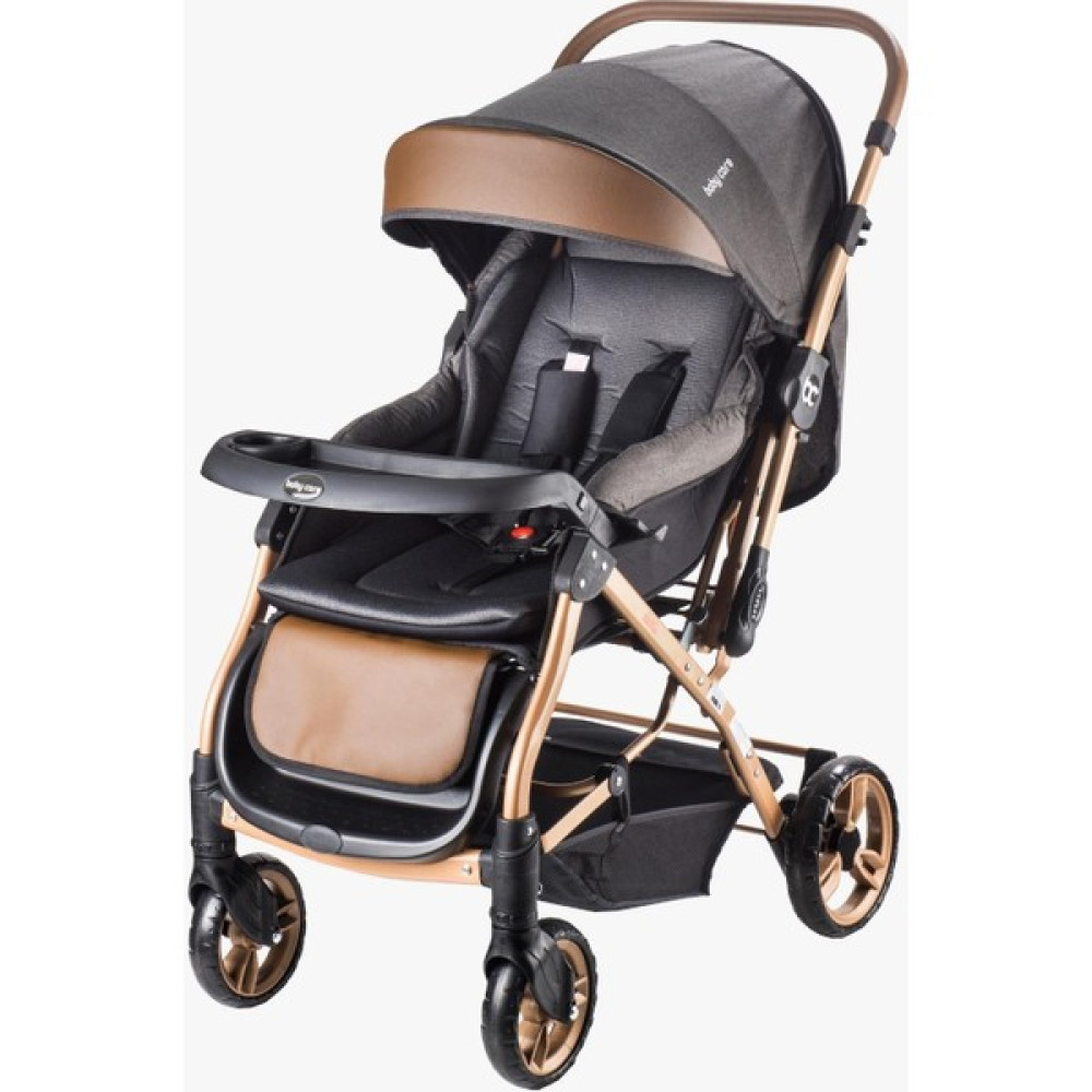 Baby Care 65 Capron Çift Yönlü Bebek Arabası Gold Siyah - Gri Bebek Arabası-Puset Aksesuarları Fiyatı