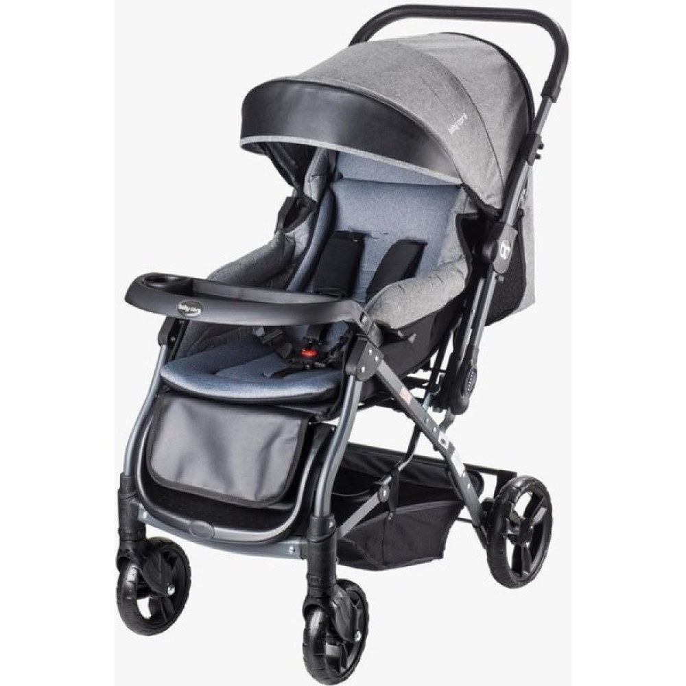Baby Care 65 Capron Çift Yönlü Bebek Arabası Gri - Renkli Bebek Arabası-Puset Aksesuarı Fiyatı